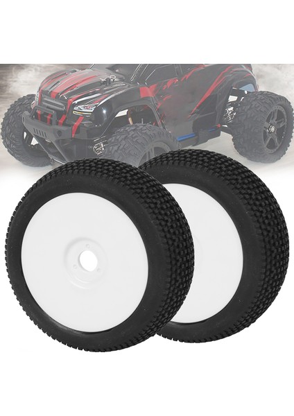 2 Adet Rc Ka Lastikler 17MM Altıgen Tekerlek Göbeği 1/8 Buggy Kamyon Off Road Modeli Paletli Araba Için (Beyaz) (Yurt Dışından) fırsatları
