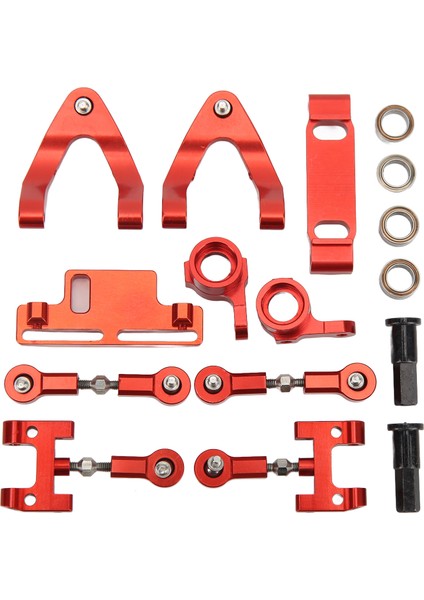 Rc Alüminyum Üst Alt Süspansiyon Kolu Direksiyon Kupası Altıgen Adaptör Metal Aksesuar Seti Wpl D12 Rc Carred (Yurt Dışından)