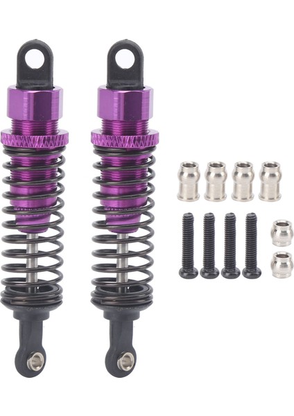 Adet 72MM Rc Alüminyum Amortisör Sönümleyici Traxxas Slash 2WD Rc Araba Yükseltme Parçaları Mor (Yurt Dışından)