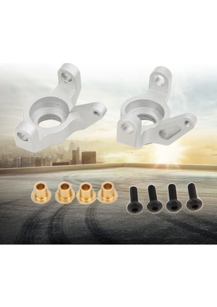 1 Çift Alüminyum Alaşımlı Direksiyon Göbeği Montajlı Ön Aks Koltuğu Axial Wraith RR10 Rc Crawler Yedek Parçaları Gümüş (Yurt Dışından)