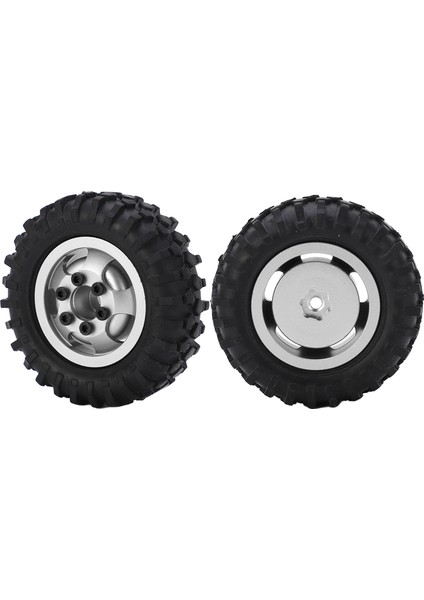 Adet/takım 55MM Metal Jant Lastikleri Axıal SCX24 1/24 Rc Araba Jantı Ka Lastik Gümüş (Yurt Dışından) modelleri