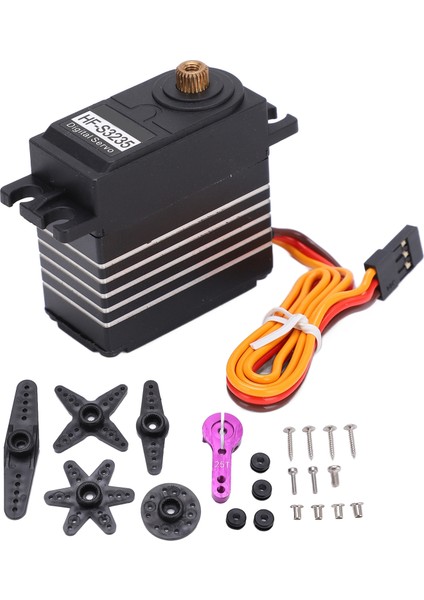 Servo Motorlar 25KG Metal Dişli Yüksek Doğruluk Düşük Gürültü Dijital Servo Motor Rc Araba Tekne Uçak Robot (Yurt Dışından)