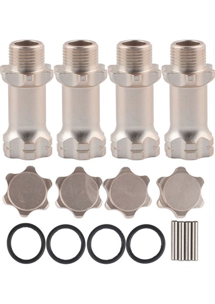 4 Adet Alüminyum 17MM Hex Hub Uzatma Adaptörü Için 1: 8 Oranı Rc Model Araba(Titanyum Renk) (Yurt Dışından) fırsatları