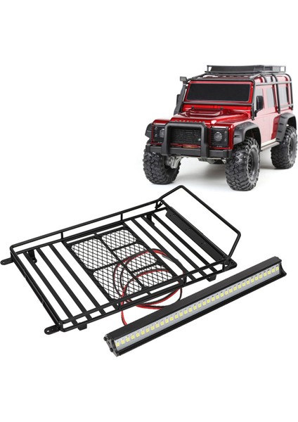 1/10 Rc Araba Tavan Rafı Bagaj Taşıyıcı Tepsisi TRX-4/SCX10 Için (Led'li) (Yurt Dışından) fırsatları