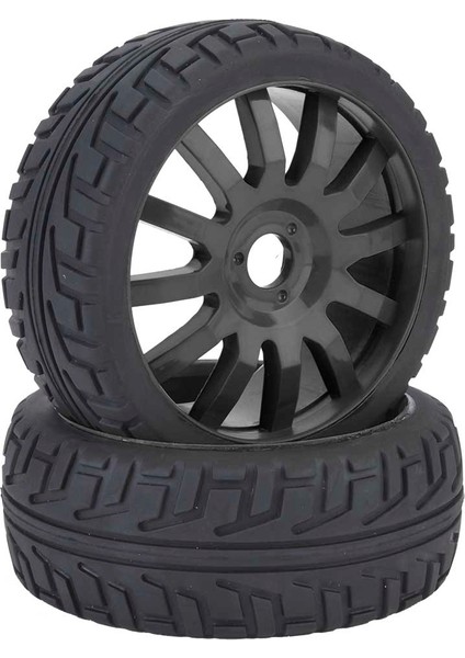 Jant Hub Lastikleri Lastik Lastikler 1/8 Yolda Yarış Rc Araba Aksesuarı (Siyah) (Yurt Dışından)