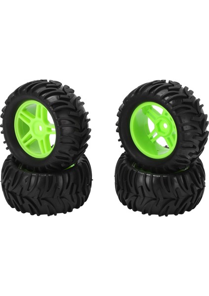 4 Adet 82MM Ön Arka Lastik Lastik ve 5 Kollu Jant Seti Wltoys 144001 1/14 Rc Off Road Cargreen (Yurt Dışından) modelleri
