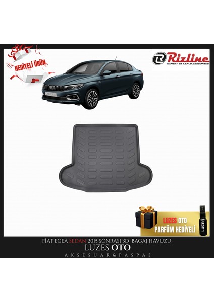 Fiat Egea Sedan 3D Bagaj Havuzu 2025 Model Uyumlu