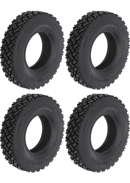 4 Adet 20MM Genişlik Ayakkabı Taban Desenli Lastik Tamiya Traktör Kamyon 1/14 Rc Araba Siyah (Yurt Dışından)