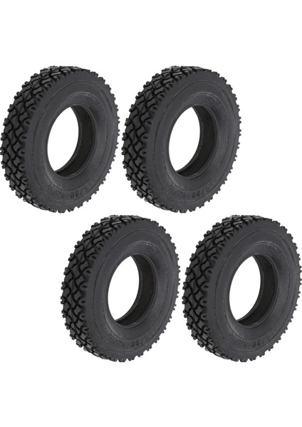 4 Adet 20MM Genişlik Ayakkabı Taban Desenli Lastik Tamiya Traktör Kamyon 1/14 Rc Araba Siyah (Yurt Dışından)