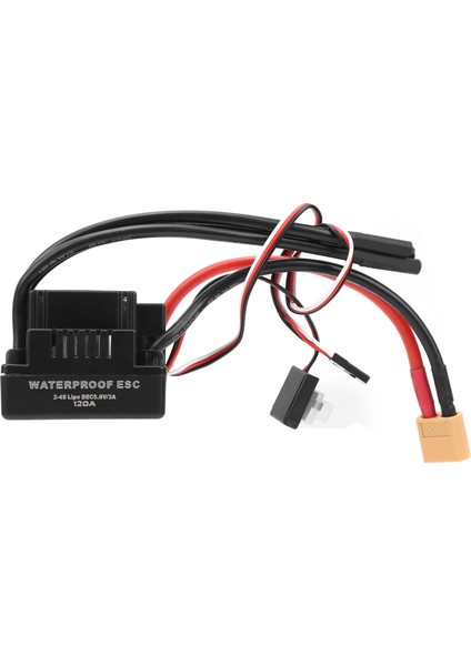 120A Su Geçirmez Fırçasız Esc Hız Kontrol Aksesuarı Için Fit 1/8 Rc CARXT60 Fiş (Yurt Dışından) fırsatları