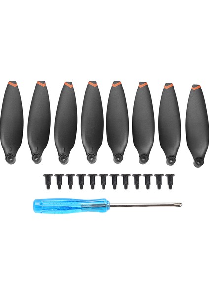 8 Adet Drone Pervaneler Lownoise Sahne Bıçakları Için Yedek Aksesuarlar Fımı X8 Mini (Turuncu Kenar ) (Yurt Dışından)