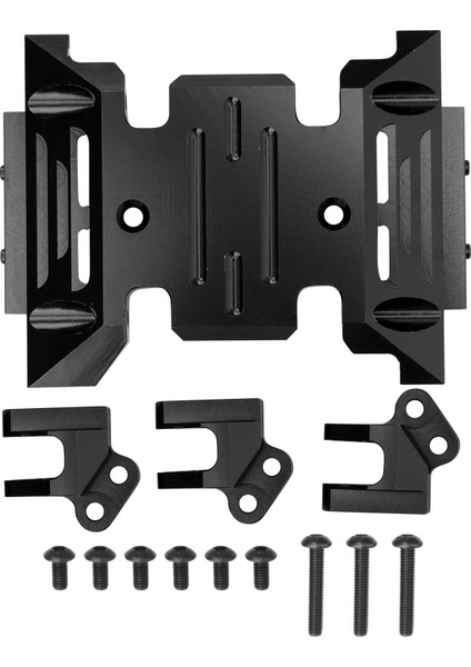 Alüminyum Alaşımlı Merkez Kızak Şanzıman Plakası Kurulum Tabanı Axial SCX10 Iıı AXI03007BLACK (Yurt Dışından)