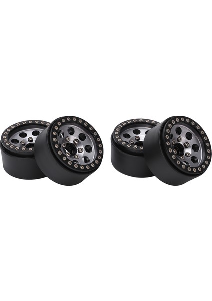 4 Adet 1.9 Inç Rc Metal Beadlock 8 Yuvarlak Delik Jant Göbekleri Axial SCX10 90046 Rc 1/10 Araba Titanyum Rengi (Yurt Dışından) fiyatları