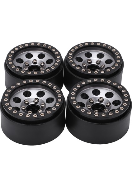 4 Adet 1.9 Inç Rc Metal Beadlock 8 Yuvarlak Delik Jant Göbekleri Axial SCX10 90046 Rc 1/10 Araba Titanyum Rengi (Yurt Dışından) indirimleri