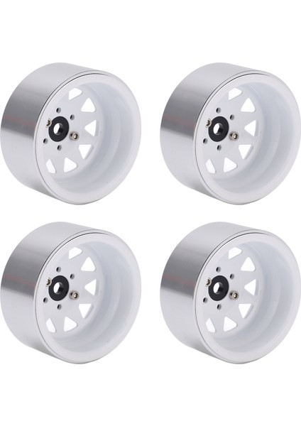 4 Adet Metal 1.9 Inç Jant 10 Üçgen Delikli Göbek Axıal SCX10 1/10 Rc Tırmanma Arabası Içinbeyaz (Yurt Dışından) modelleri