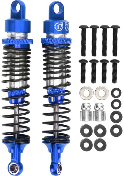 2 Adet 100MM Rc Metal Amortisör Sönümleyici Seti Hsp / Rgt / Himoto / Redcat 1/10 Rc Araba Koyu Mavi (Yurt Dışından)