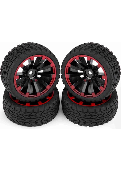 4 Adet Set Lastikler Lastik Lastik Yarış Off Road Jant Rc 1: 10 Araba Parçası (Tahıl Desen) (Yurt Dışından)
