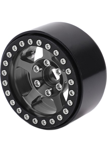 1.9 Inç Beadlock Jantlar Alüminyum Alaşımlı 5 Delikli Gümüş Jantlar Leke Tutmayan Kilitli Lastik Rc Jant Jantları Tekerlek Göbeği Titanyum Rengi (Yurt Dışından)