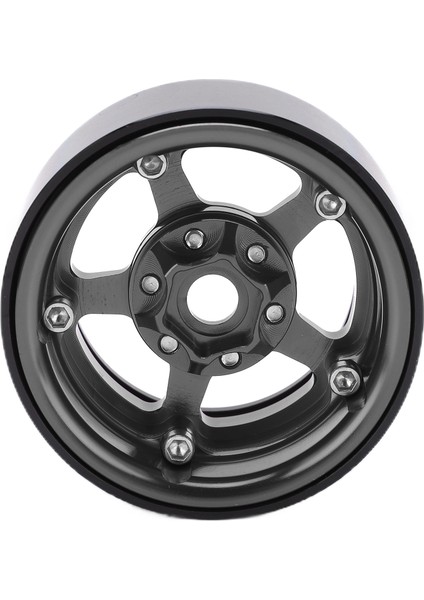 1.9 Inç Beadlock Jantlar Alüminyum Alaşımlı 5 Delikli Gümüş Jantlar Leke Tutmayan Kilitli Lastik Rc Jant Jantları Tekerlek Göbeği Titanyum Rengi (Yurt Dışından) fırsatları