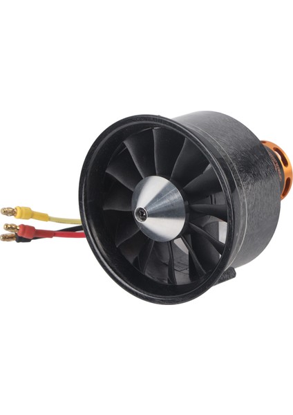 1 Adet 2200KV 64MM Klı Fan 12 Kanat 3-6s Motor Aksesuarı Rc Uçak Uçağı Için (Yurt Dışından)