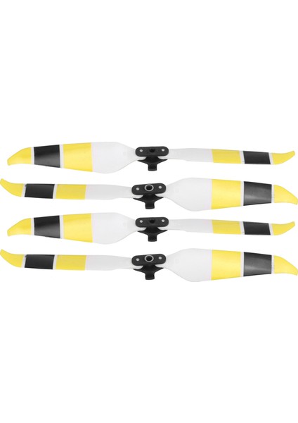Renkli Pervane Drone Düşük Gürültülü Pervaneler Mavic Air 2/air 2s Aksesuarları Için Pervaneler (Sarısiyah) (Yurt Dışından)