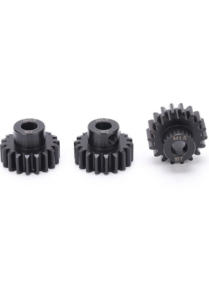 3 Adet Çelik Pinyon Dişli Motor M1.5 8mm 18T Mili 1/6 1/5 Rc Model Araba Motoru (Yurt Dışından) modelleri