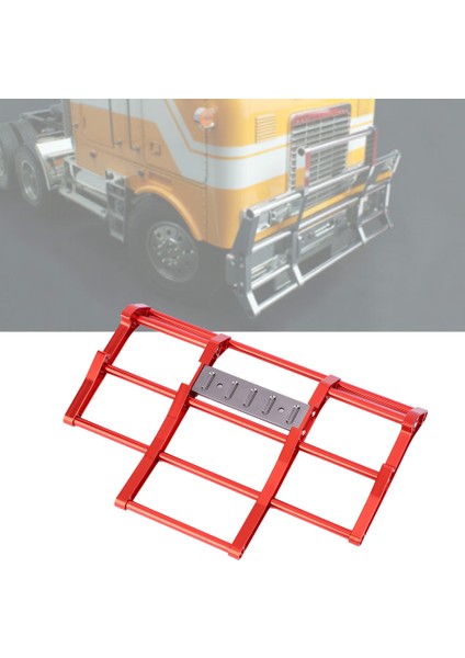 1/14 Rc Araba Kamyon Metal Ön Tampon Modeli Aksesuar Fit Için Tamiya Kral Hauler (Kırmızı) (Yurt Dışından) fiyatları