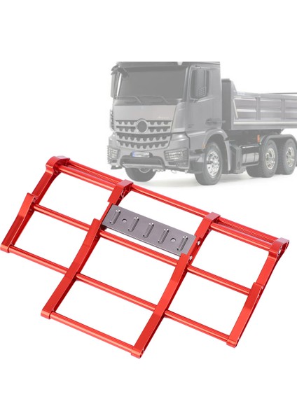 1/14 Rc Araba Kamyon Metal Ön Tampon Modeli Aksesuar Fit Için Tamiya Kral Hauler (Kırmızı) (Yurt Dışından) modelleri