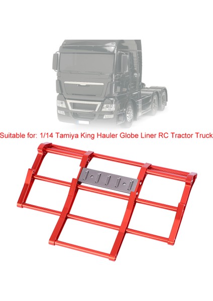 1/14 Rc Araba Kamyon Metal Ön Tampon Modeli Aksesuar Fit Için Tamiya Kral Hauler (Kırmızı) (Yurt Dışından) fırsatları