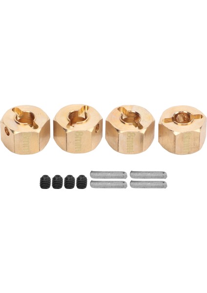 4 Adet / Takım 12MM Altıgen Tekerlek Göbeği Genişletilmiş Adaptör SCX10 90046 Gn7 CC01 1/10 Rc Arabalar 8mm (Yurt Dışından)