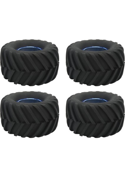 4 Adet 1/10 Ölçekli Canavar Kamyon Lastikleri Rc Araba Lastiği ve Tekerlekler Için 1/10 Uzaktan Kumanda Araba (Yurt Dışından)