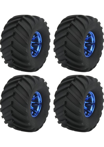 4 Adet 1/10 Ölçekli Canavar Kamyon Lastikleri Rc Araba Lastiği ve Tekerlekler Için 1/10 Uzaktan Kumanda Araba (Yurt Dışından) modelleri