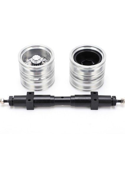 Metal Güçsüz Arka Aks Metal Arka Tekerlek Göbeği Tamiya 1/14 Traktör Yarı Römork Kamyonu Için 120MM Aks Uzunluğu (Yurt Dışından)