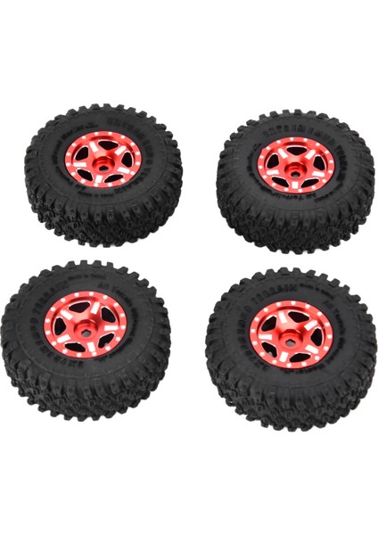 4 Adet 1 Inçlik Ka Lastikler Alüminyum Alaşımlı Jantlar Axial SCX24 90081 AXI00001 AXI00002 1/24 Paletli Araç Için Uygundur Kırmızı (Yurt Dışından) indirimleri