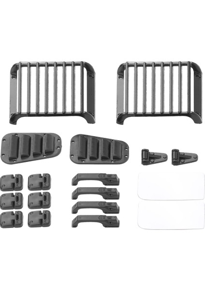 Ön Lamba Koruma Giriş Izgarası Kapı Motor Kapağı Menteşe Dekoru Traxxas Trx4 Defender 1/10 Rc Paletli Araba Için Uygun (Yurt Dışından) fiyatları