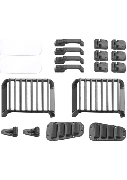 Ön Lamba Koruma Giriş Izgarası Kapı Motor Kapağı Menteşe Dekoru Traxxas Trx4 Defender 1/10 Rc Paletli Araba Için Uygun (Yurt Dışından) modelleri