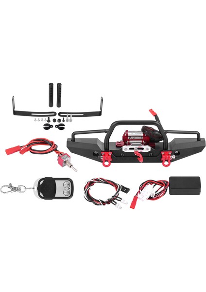 Alüminyum Alaşımlı Ön Tampon Için Vinç ile Traxxas Trx-4 Rc Araba Paletli Yükseltme Kısmı (Yurt Dışından)