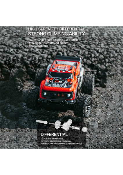 Uzaktan Kumanda Araba 2.4 Ghz 1/20 Tüm Arazi Uzaktan Kumanda Kısa Kamyon 25 Km/saat Yüksek Hızlı Off Road Araba ile LED Işık Tam Oransal Gaz Kelebeği 3 Pil (Yurt Dışından) fiyatları