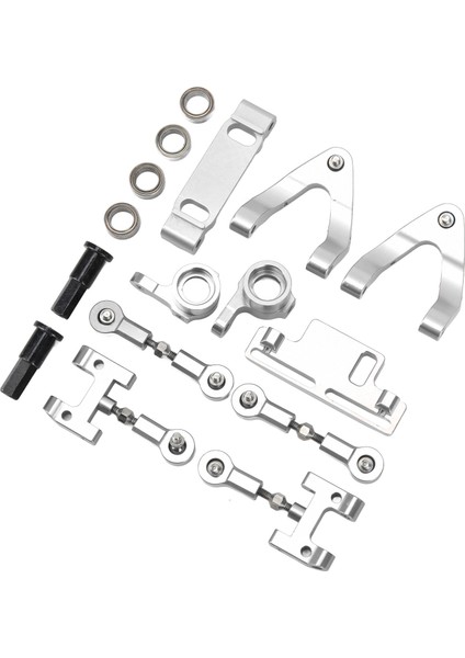 Rc Alüminyum Üst Alt Süspansiyon Kolu Direksiyon Kupası Altıgen Adaptör Metal Aksesuar Seti Wpl D12 Rc Araba Içingümüş (Yurt Dışından) fiyatları