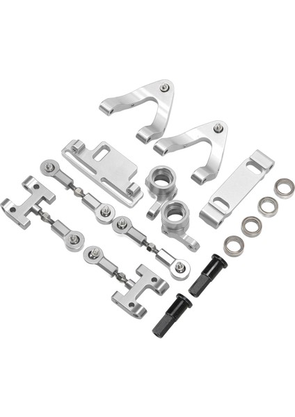 Rc Alüminyum Üst Alt Süspansiyon Kolu Direksiyon Kupası Altıgen Adaptör Metal Aksesuar Seti Wpl D12 Rc Araba Içingümüş (Yurt Dışından) fırsatları