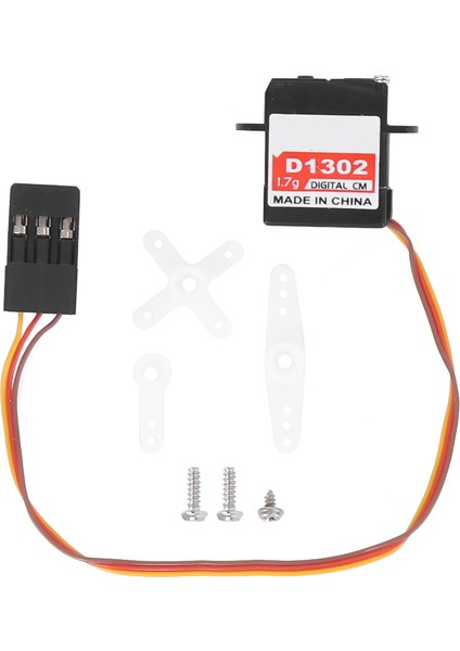 D1302 Mikro Mini Dijital Servo Yedek Parça Aksesuarı Sabit Kanatlı Uçak Modeli Jr Fişi (Yurt Dışından)