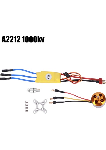 30A Esc Sarı A2212 KV1000 / KV1400 / KV2200 Uzaktan Kumandalı Iha Için Fırçasız Motor (A2212 KV1000) (Yurt Dışından) fiyatları