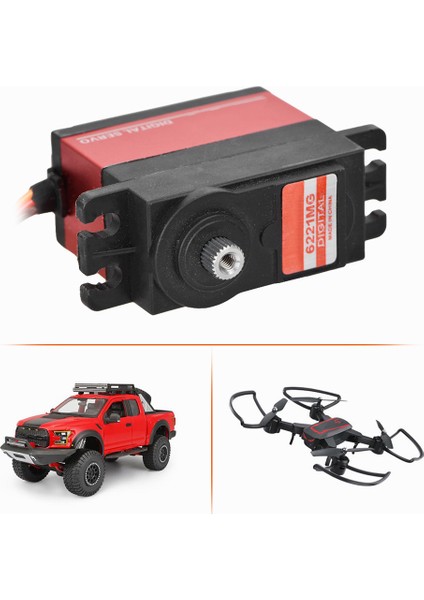 Jx PDI-6221MG 20KG Yüksek Torklu Dijital Servo Dişli 1/10 1/8 Rc Uçak Arabası Için (Yurt Dışından)