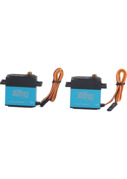 2 Adet 35KG Çekirdeksiz Motor Dijital Servo Tam Metal Dişli Servo Su Geçirmez 1/8 1/10 Rc Araba Için (Yurt Dışından)