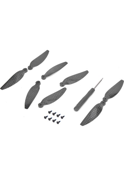 Karbon Fiber Drone Pervaneleri Bıçakları Mini Aksesuar Djı Mavic Mini Black2 Çift (Yurt Dışından)