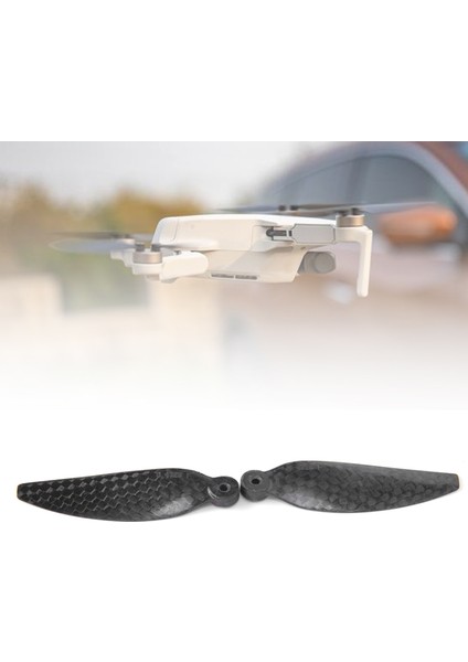 Karbon Fiber Drone Pervaneleri Bıçakları Mini Aksesuar Djı Mavic Mini Black2 Çift (Yurt Dışından)