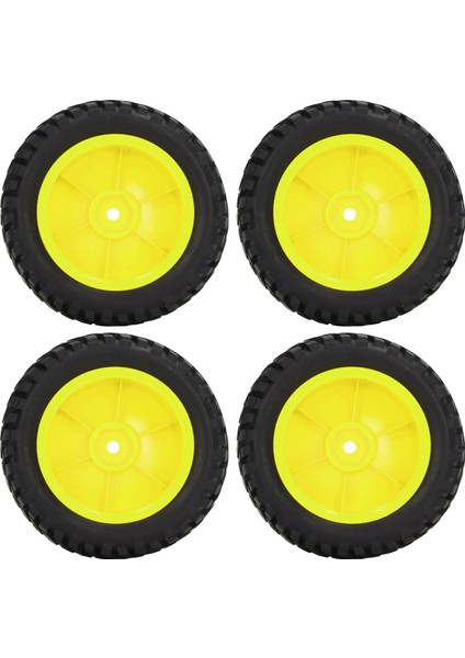 4 Adet 1/10 Rc Tekerlekler Yüksek Aşınma Direnci Güçlü Yastıklama Rc Lastik Lastikler Rc Lastikler Için Fındık ile 1/10 Spor Araba Sarı (Yurt Dışından) fiyatları