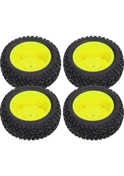 4 Adet 1/10 Rc Tekerlekler Yüksek Aşınma Direnci Güçlü Yastıklama Rc Lastik Lastikler Rc Lastikler Için Fındık ile 1/10 Spor Araba Sarı (Yurt Dışından) modelleri