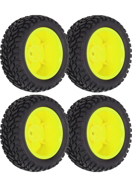 4 Adet 1/10 Rc Tekerlekler Yüksek Aşınma Direnci Güçlü Yastıklama Rc Lastik Lastikler Rc Lastikler Için Fındık ile 1/10 Spor Araba Sarı (Yurt Dışından) fırsatları