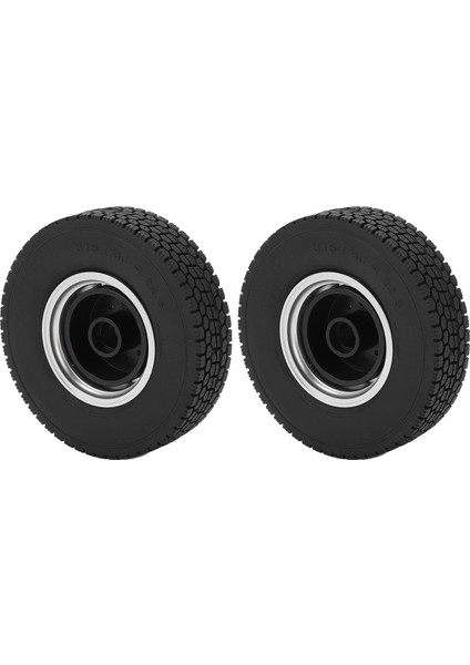 Tamiya 1/14 Traktör Kamyon Için 2 Adet 85MM Alüminyum Ön 10 Delikli Lastikli Jantlar (Yurt Dışından)